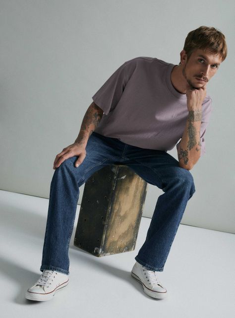 Jeans Recto Semi Elasticado Moda-4