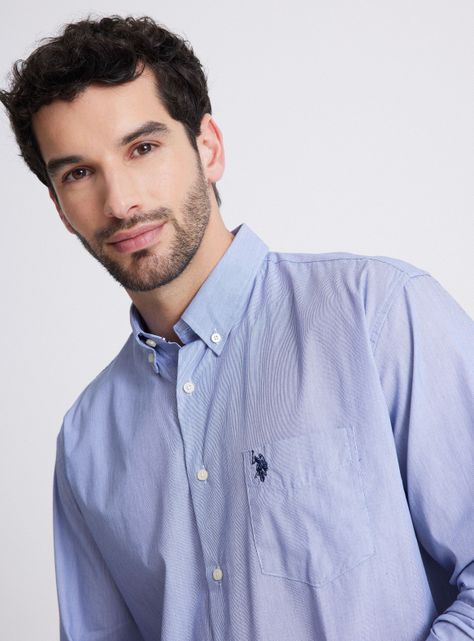 Camisa de Vestir Manga Larga Fil a Fil-2