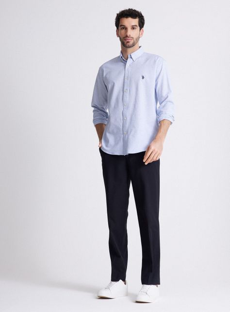 Camisa de Vestir Manga Larga Print-3