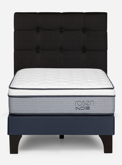Cama Europea Indie 1.5 Plazas Respaldo Issey-1