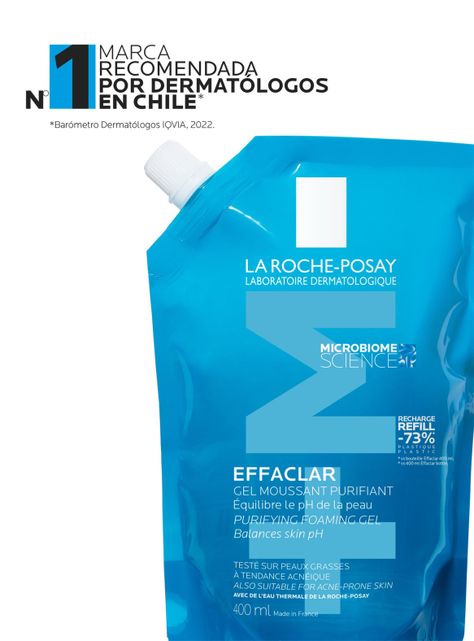Limpiador Facial Effaclar Gel + M Purificante Refill 400 ml-1