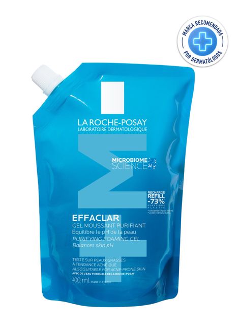 Limpiador Facial Effaclar Gel + M Purificante Refill 400 ml-0