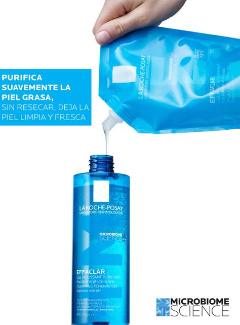 Limpiador Facial Effaclar Gel + M Purificante Refill 400 ml-2
