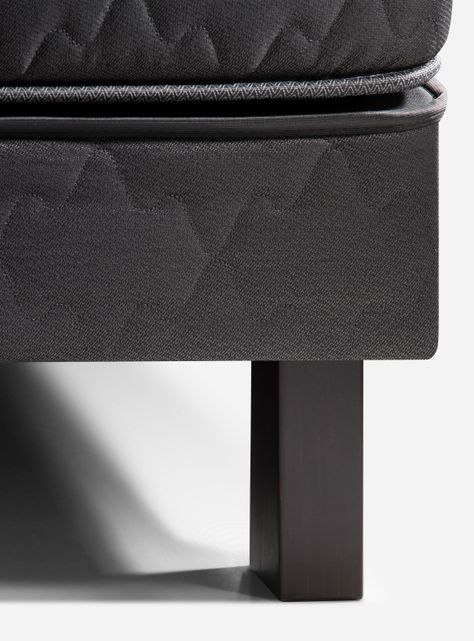 Cama Europea Wave 1.5 Plazas Base Normal Tabor Grafito-7