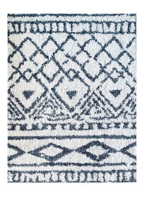 Alfombra Shaggy Gardenia 150 x 200 cm Blanco-0
