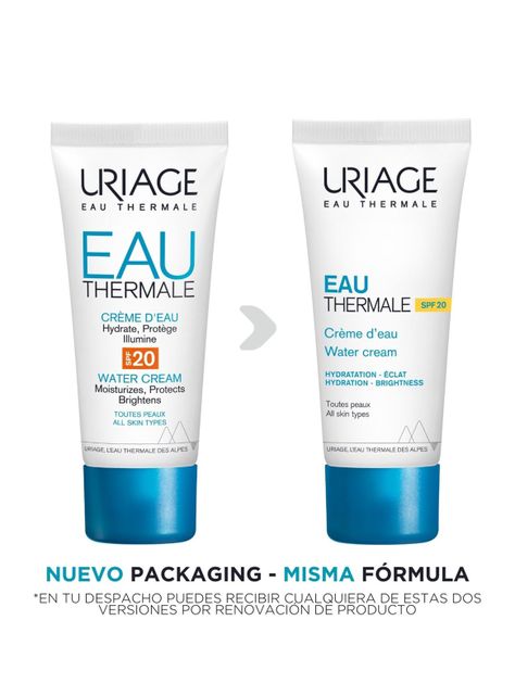 Crema de Agua SPF20 Eau Thermale 40ml de Uriage-1