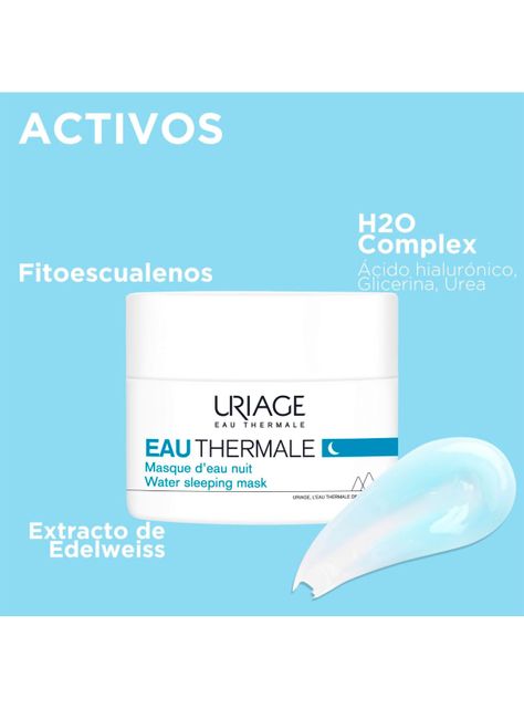 Máscara de Agua de Noche Eau Thermale 50ml de Uriage-2
