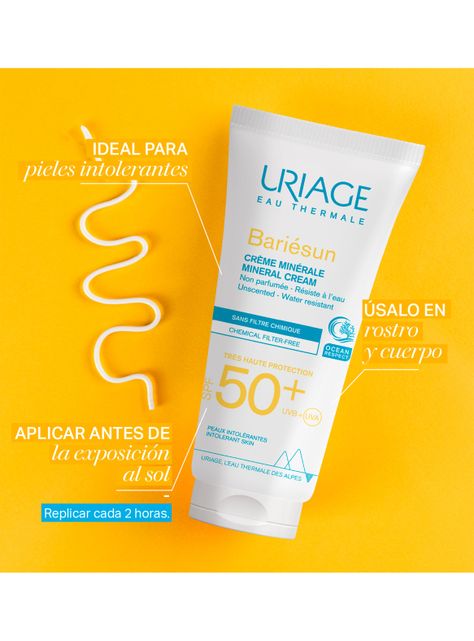 Protector Solar Bariésun Crema Mineral SPF50+ 100ml Uriage-1