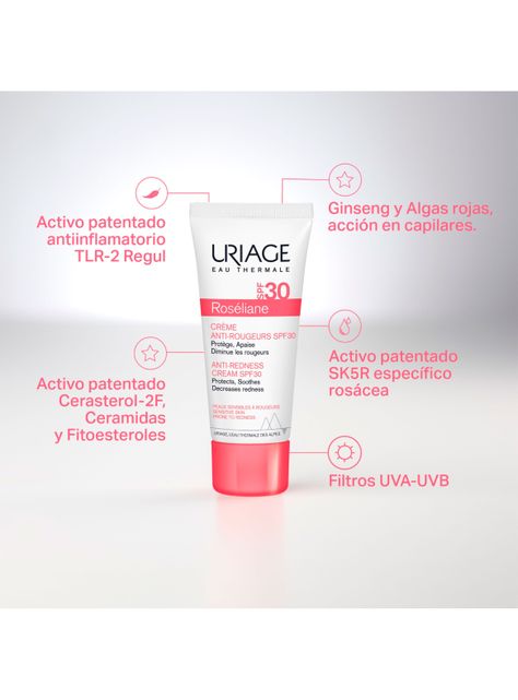 Crema Uriage Antirrojeces Roséliane SPF30 40 ml-2