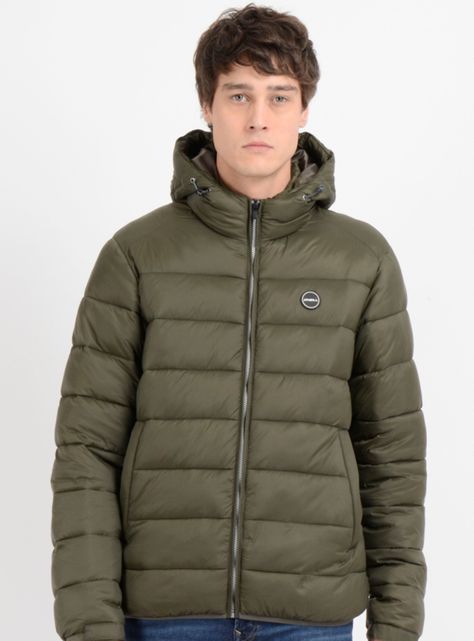 Parka Acolchada Capucha-0