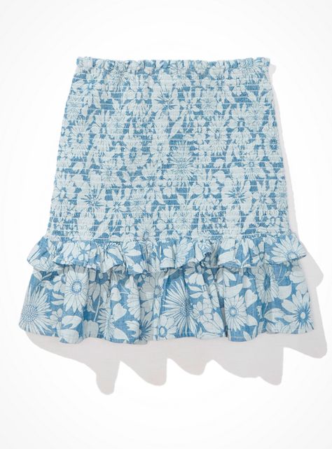 Falda Mini Floral Vuelos-3