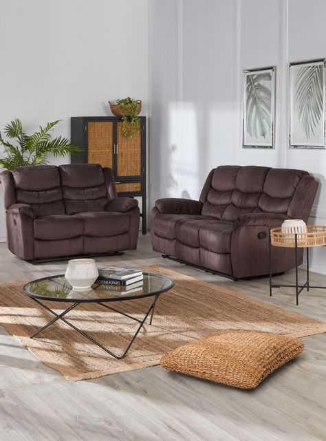 Juego de Living Reclinable Cinema Sofás 3C + 2C-0