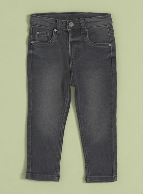 Jeans Slim con Cintura Ajustable-0