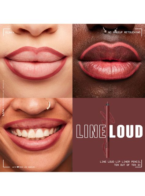 Lapiz Delineador de Labios NYX Professional Makeup Line Loud Lip Liner Ten Out Of Ten-2