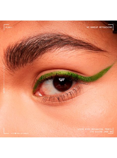 Delineador de Ojos NYX PMU Vivid Rich Mechanical Pencil It´s Giving Jade 0.28g-3