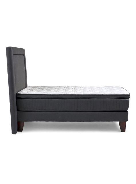 Cama Europea Hybrida Base Dividida 2 Plazas + Respaldo-2