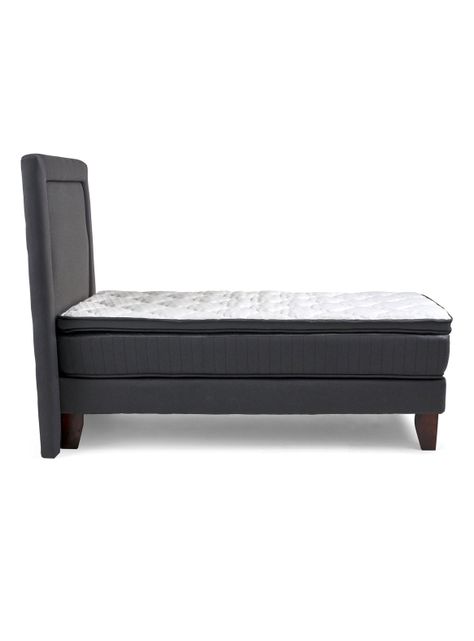 Cama Europea Hybrida Base Dividida 2 Plazas Plus + Respaldo-2