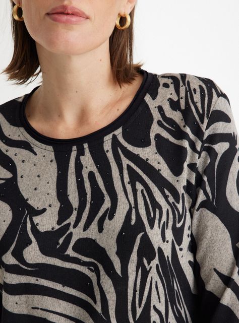 Polera Estampada con Brillos-3