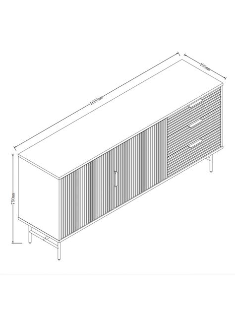 Buffet Lignes Negro-2