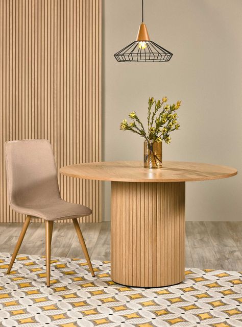 Mesa de Comedor Simón 120 cm Redonda-5