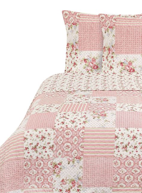 Quilt 2 Plazas Romántico Estampado-0