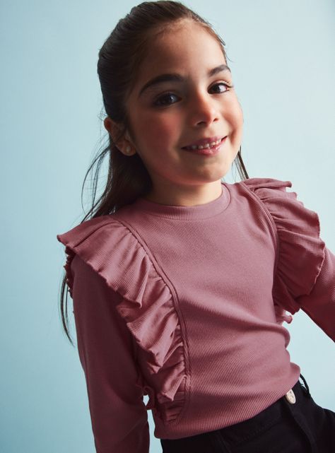 Polera Vuelos Rib Lisa-1