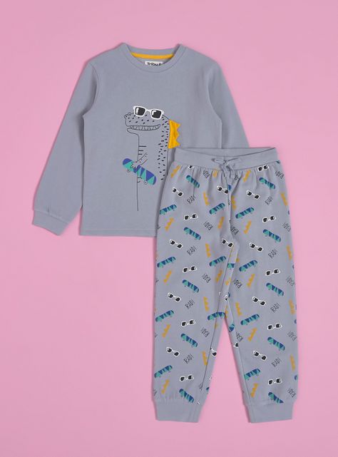 Pijama Estampado Dinosaurio Talla 2 a 8-0