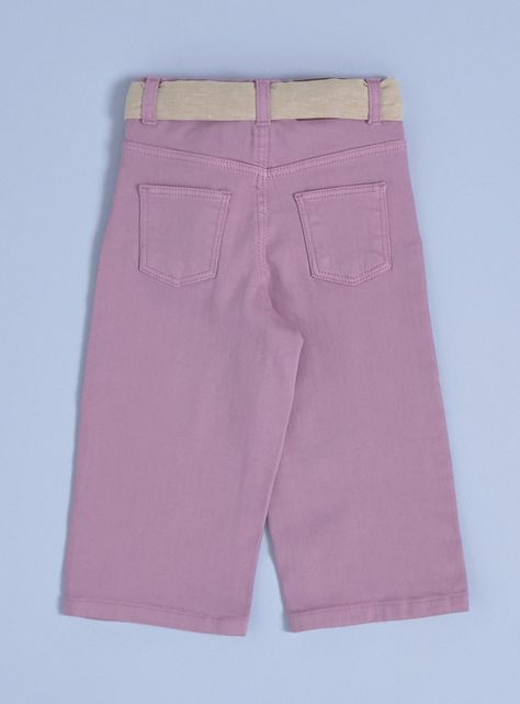 Pantalón con Cinturón de Lino Algodón-1