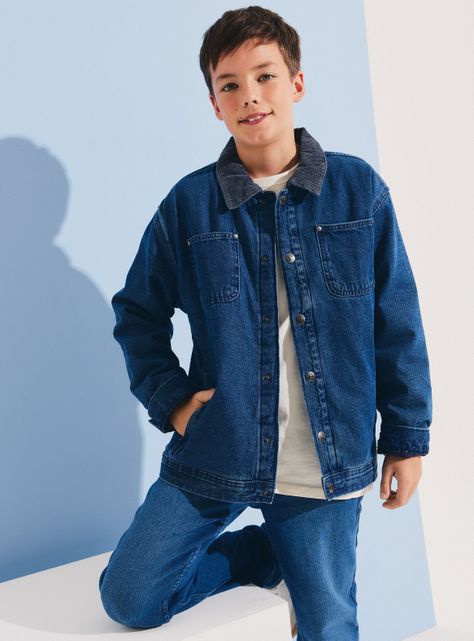 Chaqueta Denim con Cuello Cotelle-0