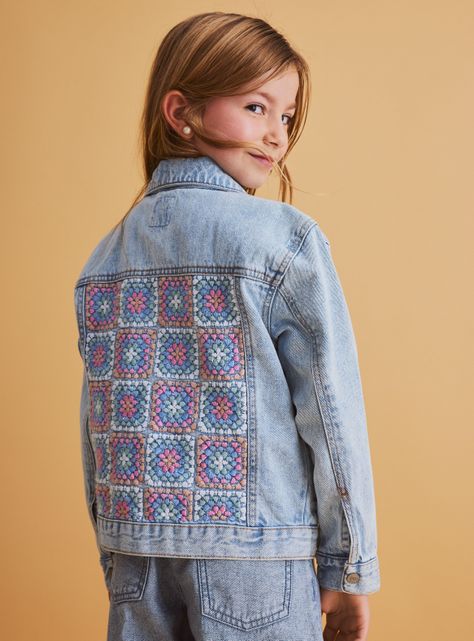 Chaqueta Estilo Bordado en Espalda-1
