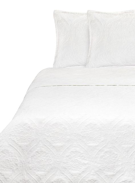 Quilt 2 Plazas Unicolor White-0