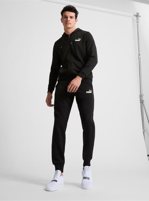 Pantalón ESS Logo FL cl Negro Hombre-5