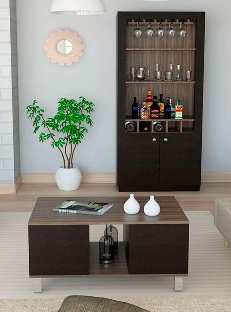 Combo Living Bellagio Mesa de Centro + Bar TuHome-0