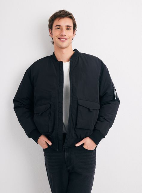 Chaqueta Bomber Utilitaria-0