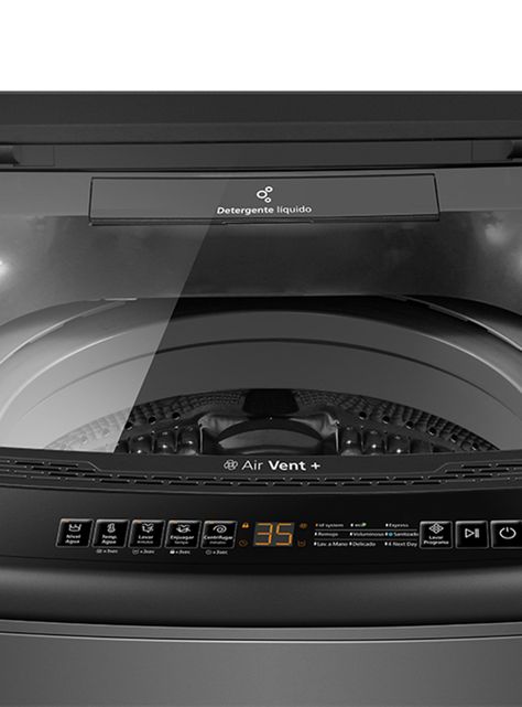 Lavadora Automática Superior 9.5 Kg Diamond Gray LMA9520WDGCL0-4