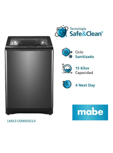 Lavadora Automática Superior 15 Kg Diamond Gray LMA5120WDGCL0-2