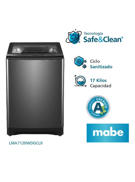 Lavadora Automática Superior 17 Kg Diamond Gray LMA7120WDGCL0-2