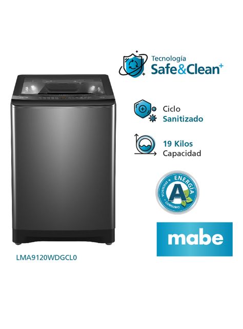 Lavadora Automática Superior 19 Kg Diamond Gray LMA9120WDGCL0-2