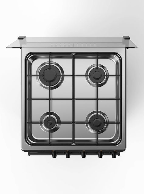 Cocina a Gas Licuado 4 Quemadores MCG-4QSGNSBK Negra-3