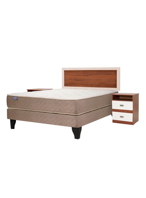 Cama Europea Bamboo 2 Plazas + Set Alicante-0