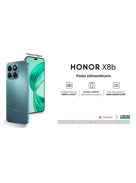 Smartphone X8B 8+256GB 6.7" 90Hz Cyen Liberado-4