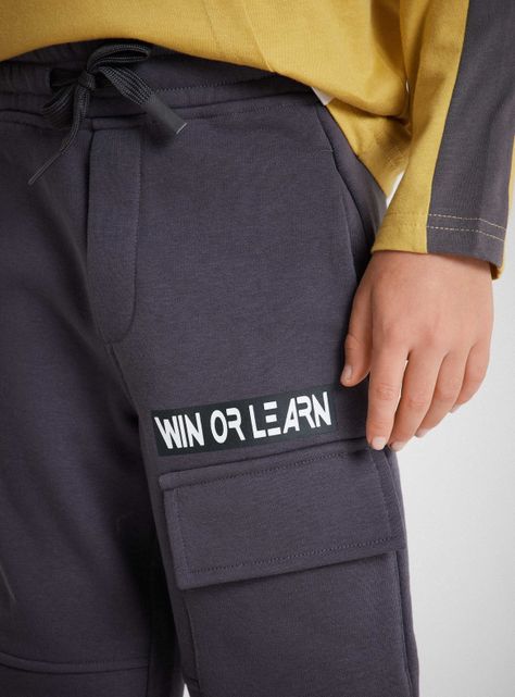 Pantalón Fleece Bolsillo Cargo-1