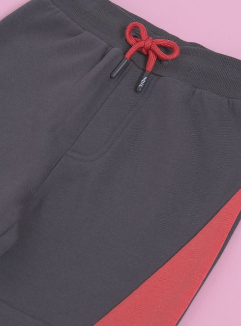 Pantalón Fleece Cortes Bicolor-4