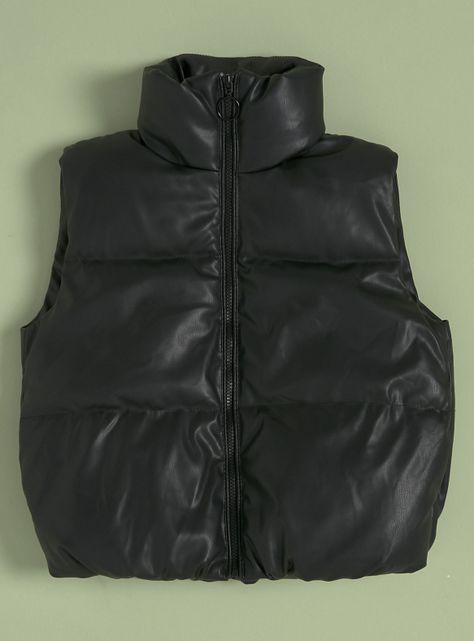 Chaqueta Pu Sin Mangas-2