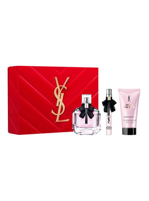 Set Perfume Mon Paris EDP Mujer 90 ml + 10 ml + Loción Corporal 50 ml Yves Saint Laurent-0
