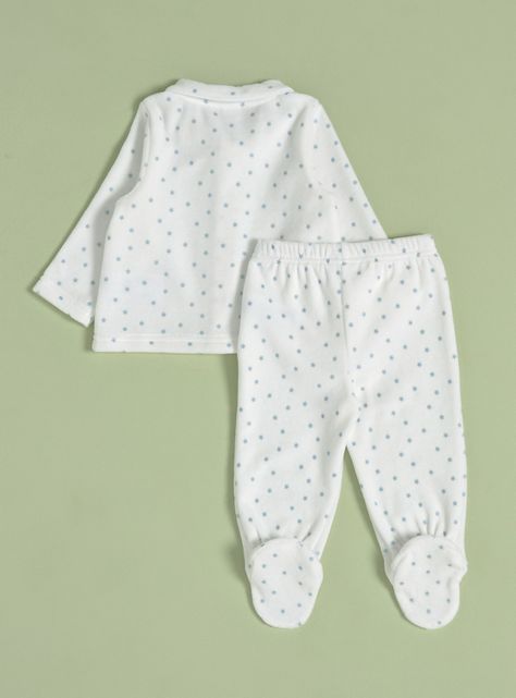 Conjunto con Cuello Bebé y Estampado de Estrellas-1