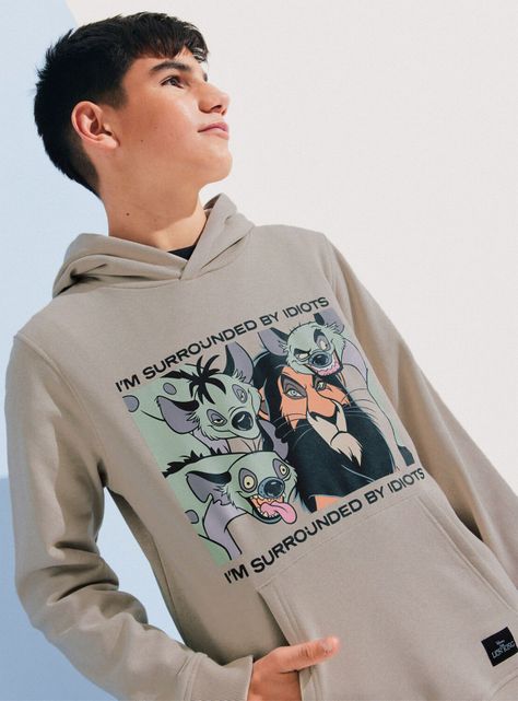 Polerón con Capucha Estampado Scar Rey León Disney-1