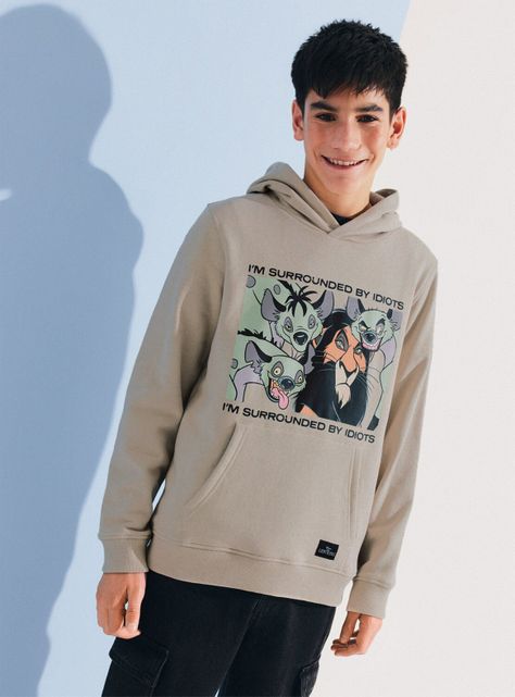 Polerón con Capucha Estampado Scar Rey León Disney-0