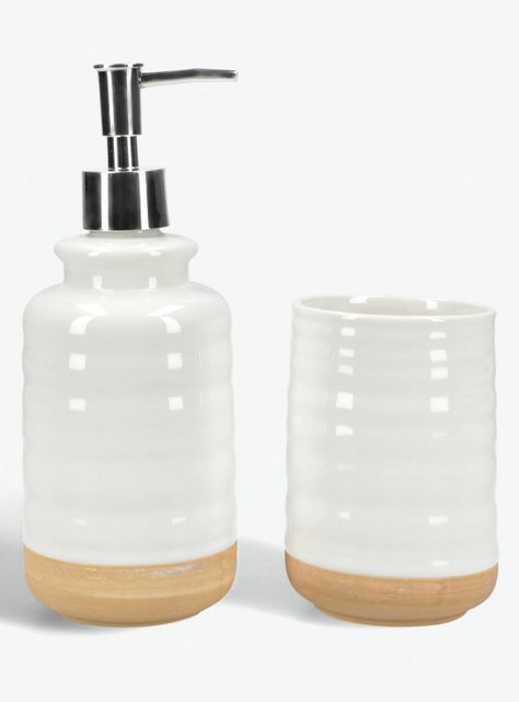 Set Dispensador + Vaso Rustic-0