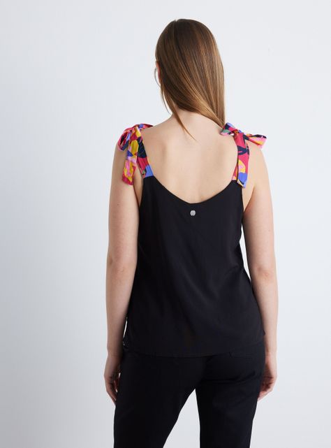 Blusa Con Tirantes Estampados-1